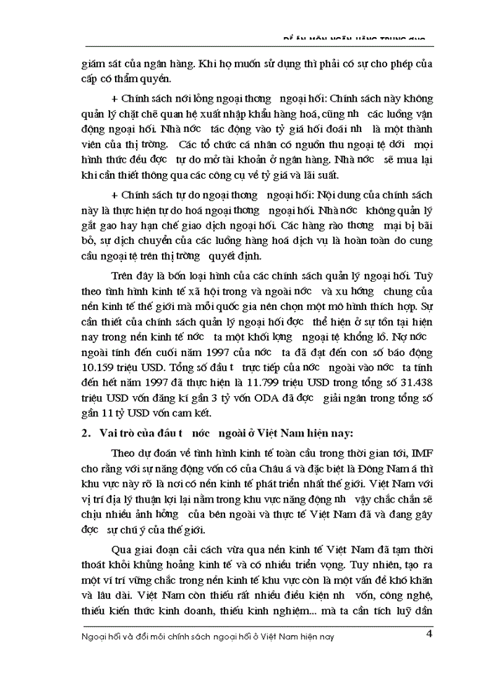 image for page Ngoại hối và đổi mới chính sách ngoại hối ở việt nam hiện nay