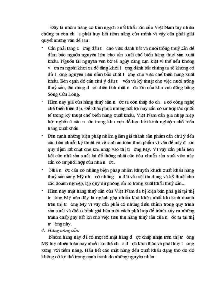 image for page Xuất khẩu hàng hoá của Việt Nam vào thị trờng Hoa Kỳ - Những vấn đề đặt ra và giải pháp phát triển