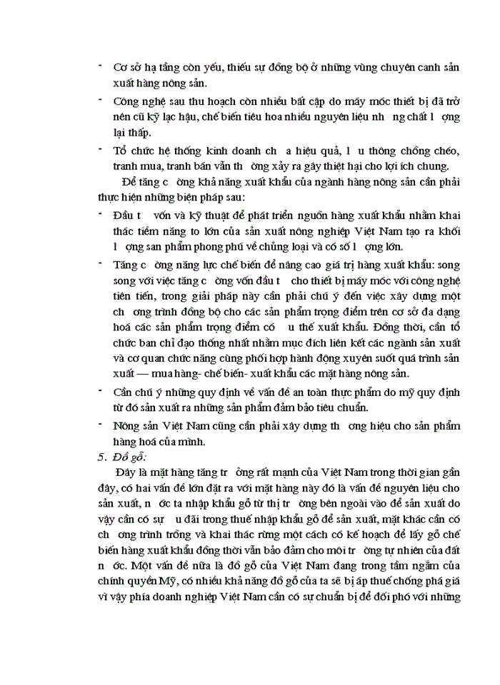 image for page Xuất khẩu hàng hoá của Việt Nam vào thị trờng Hoa Kỳ - Những vấn đề đặt ra và giải pháp phát triển