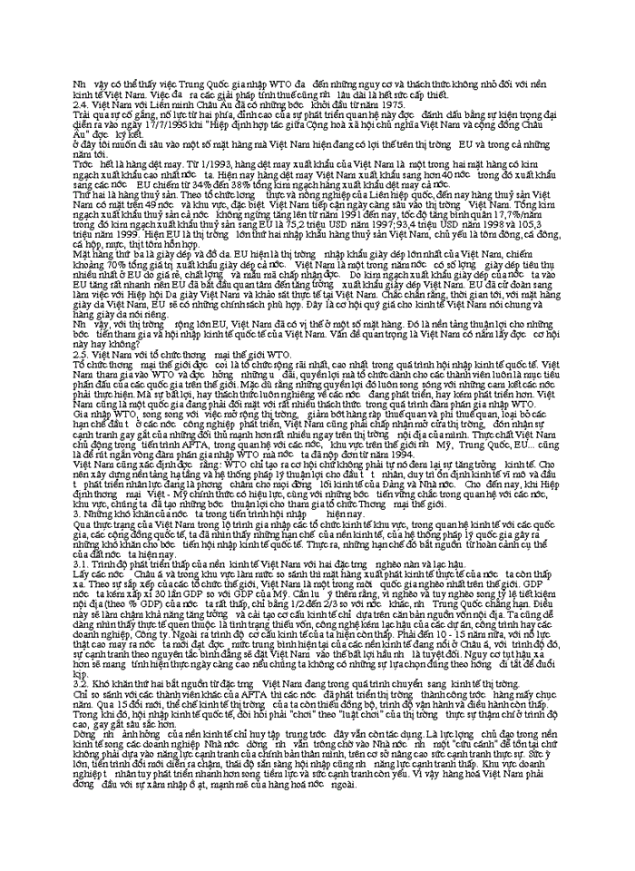 image for page Sự phát triển của thương mại Việt Nam và những điều chỉnh trong chính sách thương mại của Việt Nam trong quá trình hội nhập kinh tế quốc tế và khu vực