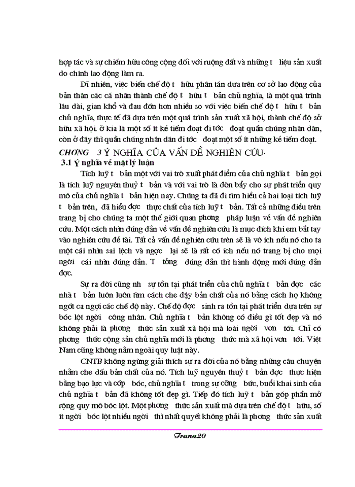 image for page Vai trò của tích luỹ tư bản trong quá trình hình thành và phát triển kinh tế tbcn