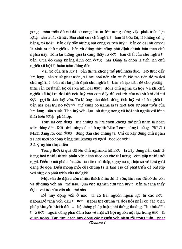 image for page Vai trò của tích luỹ tư bản trong quá trình hình thành và phát triển kinh tế tbcn