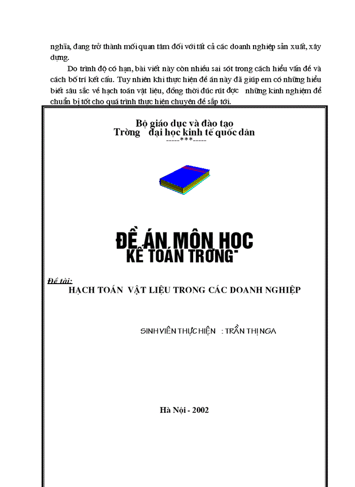 image for page Hạch toán vật liệu và vai trò của nó trong việc kiểm soát tài sản chi phí, giá thành sản phẩm