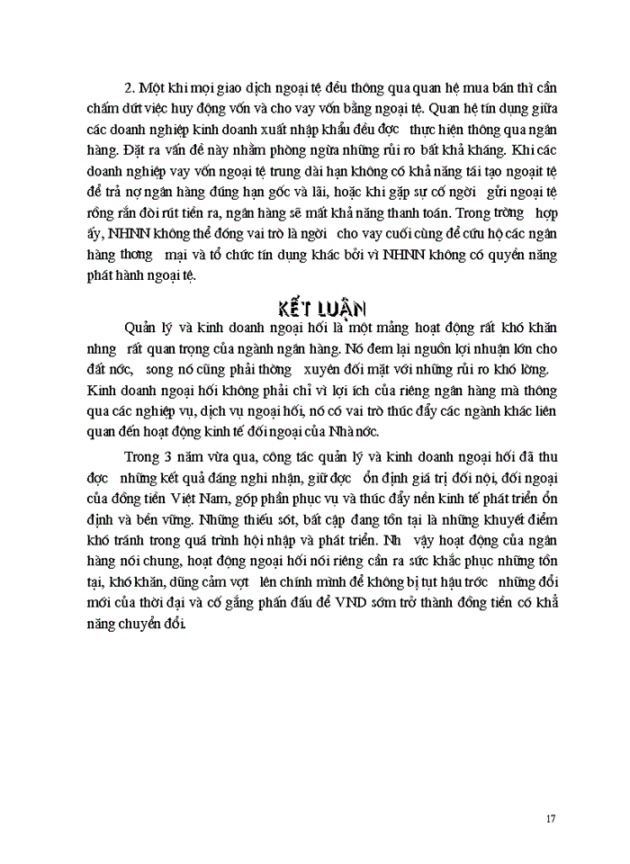 image for page Đánh giá thực trạng chính sách quản lý ngoại hối ở  Việt Nam trong thời gian qua và những giải pháp kiến nghị