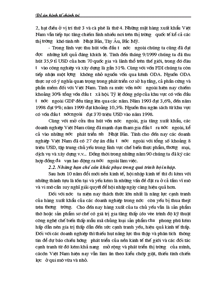 image for page Chủ động hội nhập kinh tế quốc tế - một nhiệm vụ trọng tâm của nước ta hiện nay