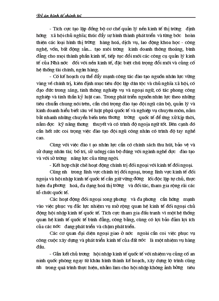 image for page Chủ động hội nhập kinh tế quốc tế - một nhiệm vụ trọng tâm của nước ta hiện nay