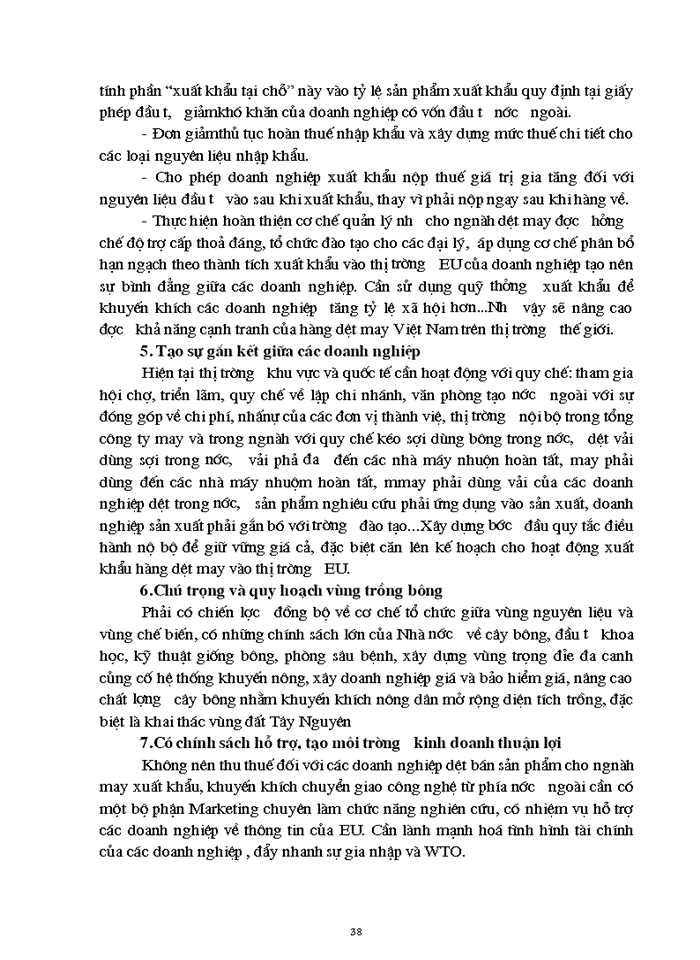 image for page Các giải pháp nhằm đẩy mạnh hoạt động xuất khẩu hàng dệt may Việt Nam sang thị trường EU