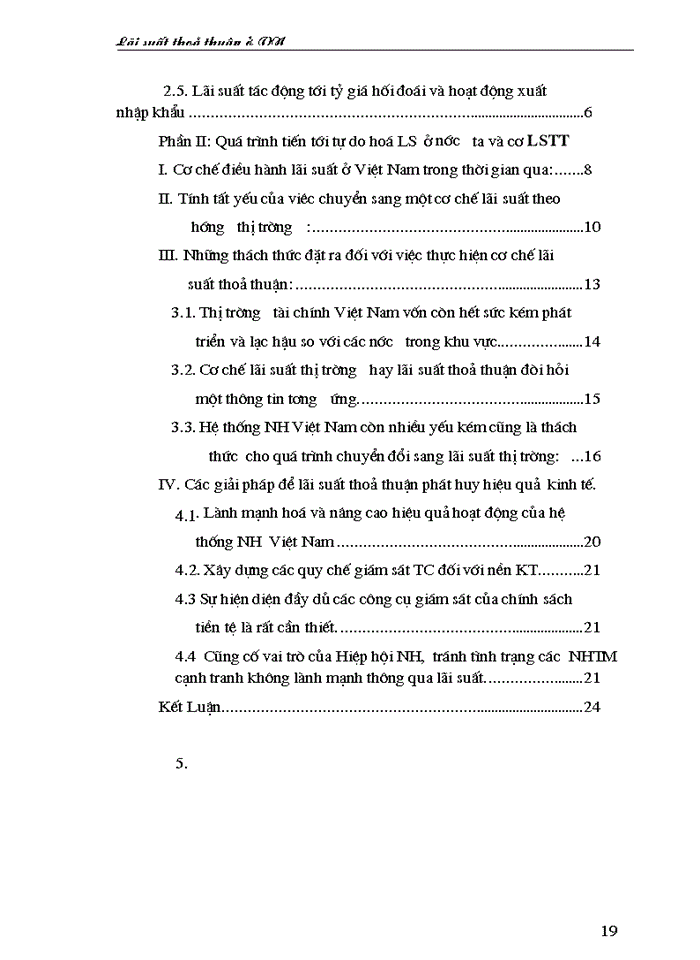 image for page Quá trình tiến tới tự do hoá lãi suất ở nước ta và cơ chế lãi suất thoả thuận.