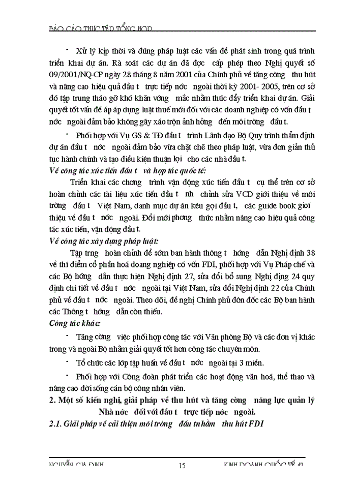image for page Một số kiến nghị, giải pháp về thu hút và tăng cường năng lực quản lý Nhà nước đối với đầu tư trực tiếp nước ngoài.