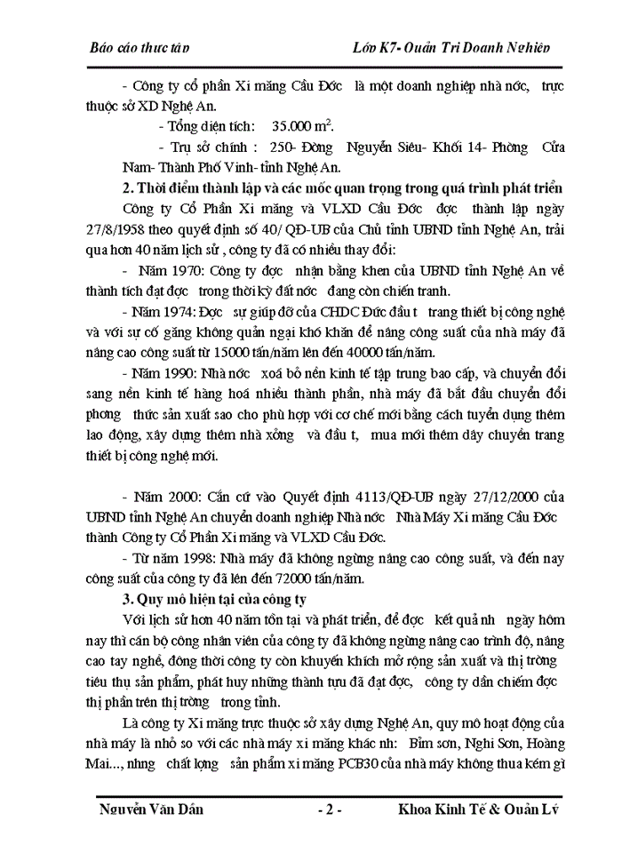 image for page Phân tích hoạt động sản xuất kinh doanh của Công ty Cổ Phần Xi măng và VLXD Cầu Đước