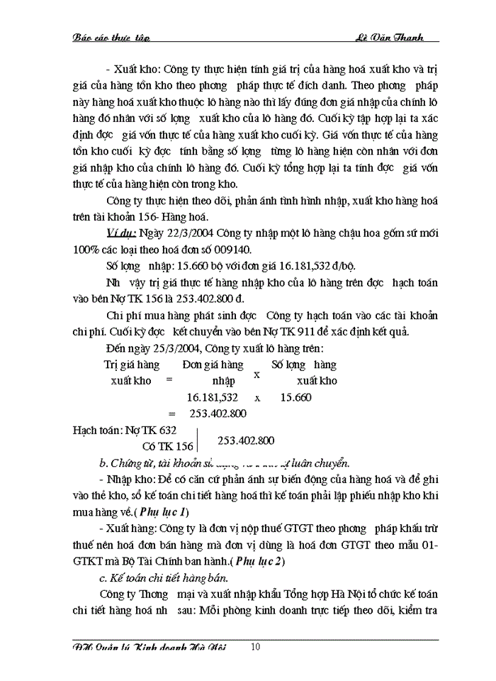 image for page Tổ chức công tác kế toán bán hàng và xác định kết quả bán hàng tại Công ty Thương mại và xuất nhập khẩu Tổng hợp Hà Nội