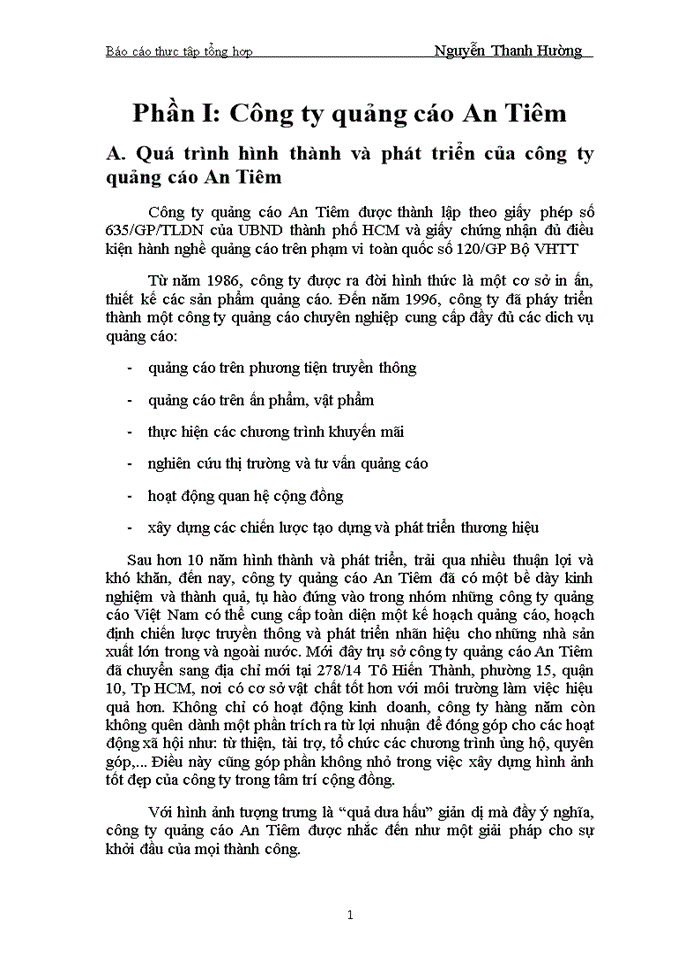 image for page Ý nghĩa của quá trình sáng tạo ý tưởng của công ty quảng cáo An Tiêm trong việc xây dựng phim Quảng cáo và phát triển thương hiệu Bia Bến Thành