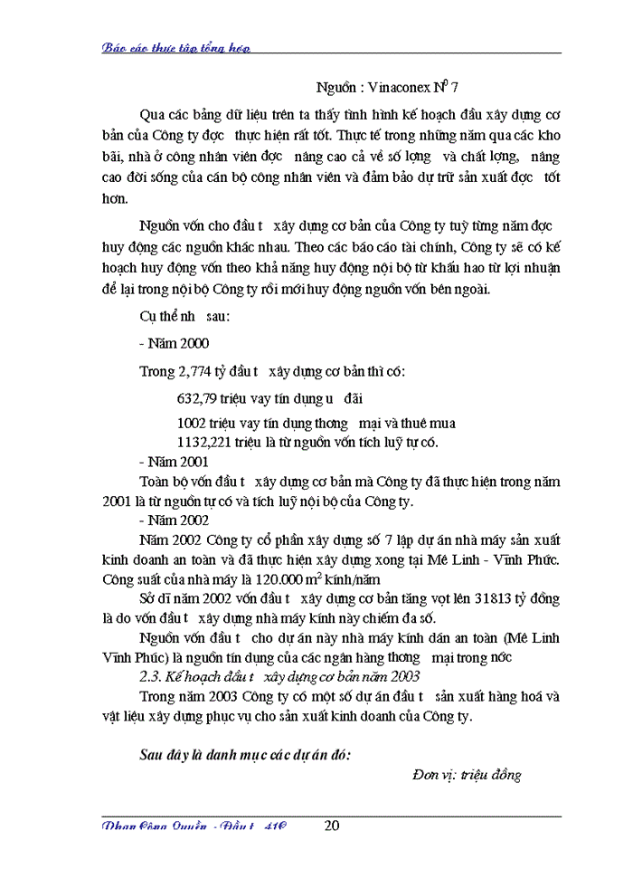 image for page Báo cáo thực tập Công ty xuất nhập khẩu xây dựng Việt nam ( VINACONEX)