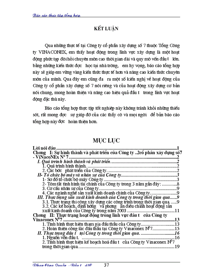 image for page Báo cáo thực tập Công ty xuất nhập khẩu xây dựng Việt nam ( VINACONEX)