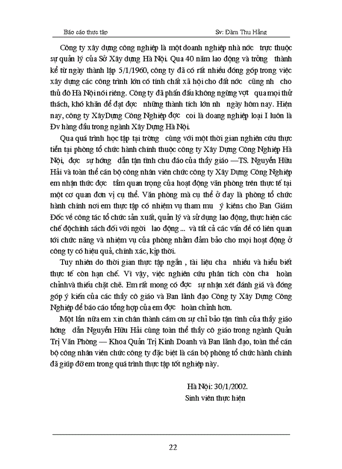 image for page Những hoạt động chính của văn phòng công ty XDCN- Hà Nội