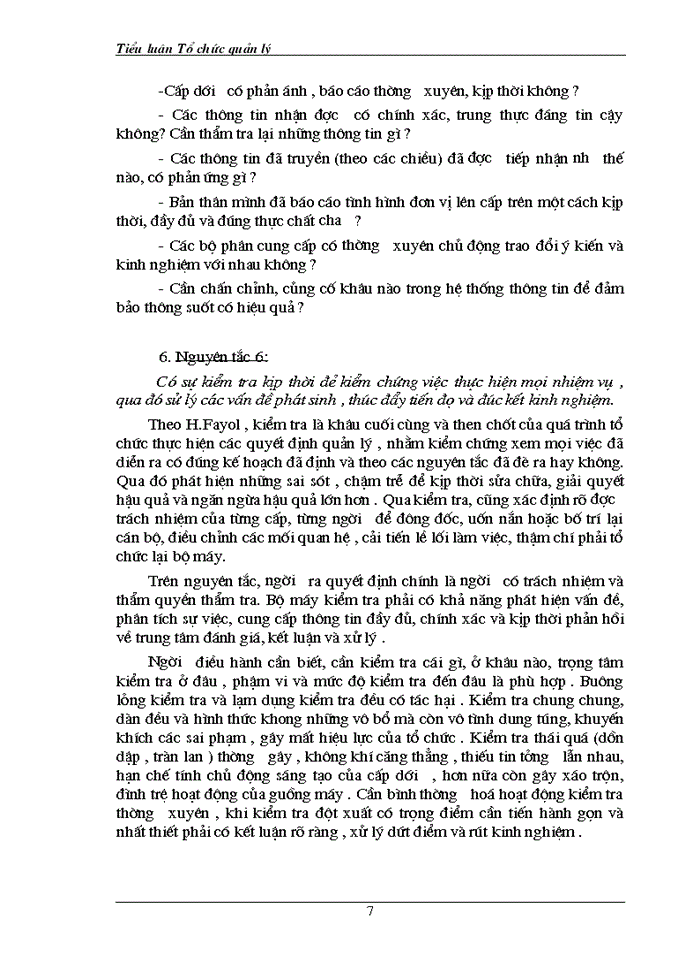 image for page Liên hệ thực tiễn doanh nghiệp để phân tích ý nghĩa và mối quan hệ biện chứng  giữa  8 nguyên tắc cơ bản về tổ chức