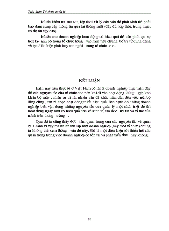 image for page Liên hệ thực tiễn doanh nghiệp để phân tích ý nghĩa và mối quan hệ biện chứng  giữa  8 nguyên tắc cơ bản về tổ chức