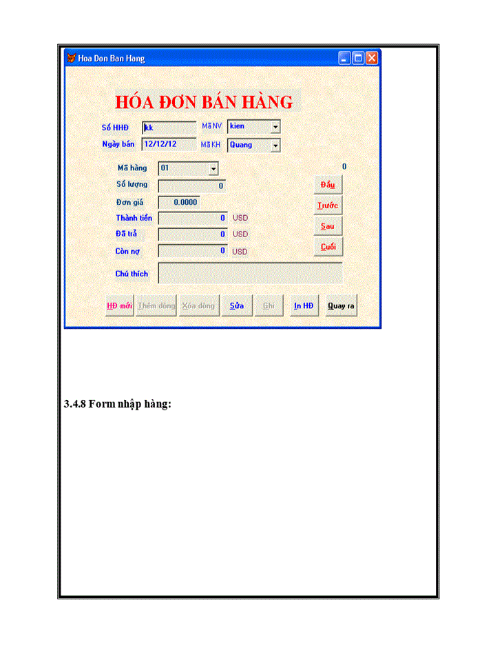 image for page Hệ thống thụng tin quản lý kho hàng cho cửa hàng 87 Lý Nam Đế bằng Hệ quản trị cơ sở dữ liệu Visual Foxpro 7.0