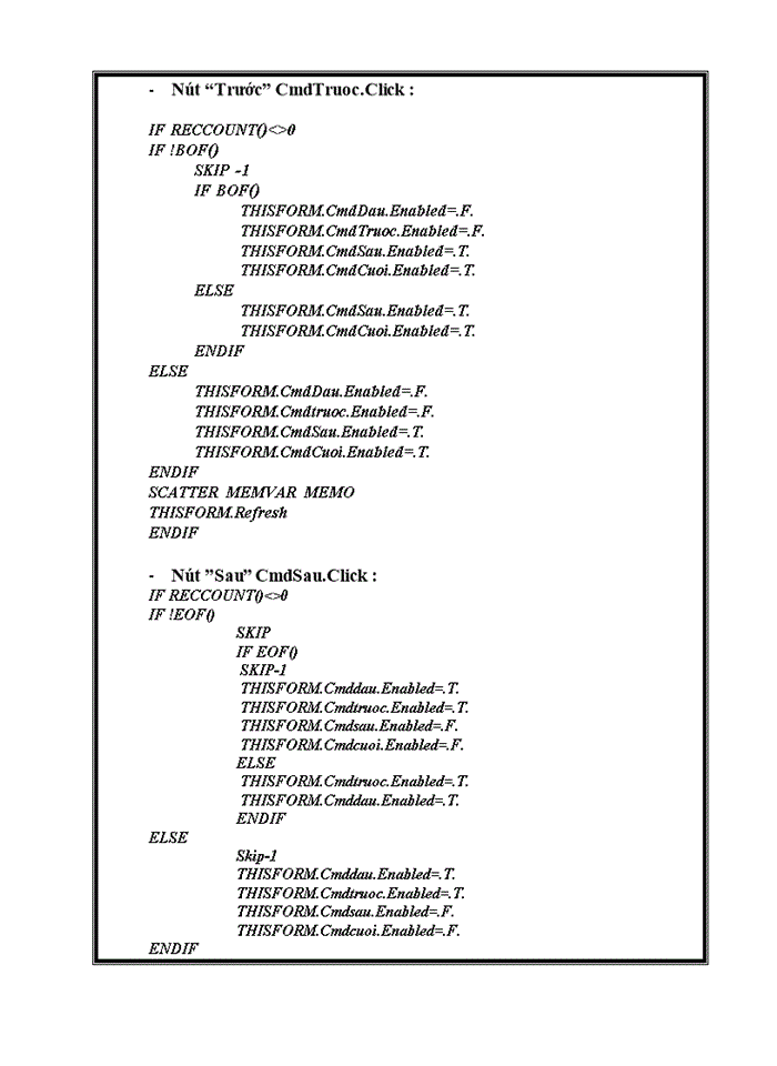 image for page Hệ thống thụng tin quản lý kho hàng cho cửa hàng 87 Lý Nam Đế bằng Hệ quản trị cơ sở dữ liệu Visual Foxpro 7.0
