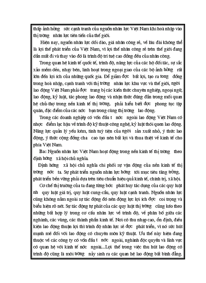 image for page Thực trạng và giải pháp để nâng cao hiệu quả của đào tạo và sử dụng nguồn nhân lực phục vụ cho sự nghiệp công nghiệp hóa và hiện đại hóa ở việt nam