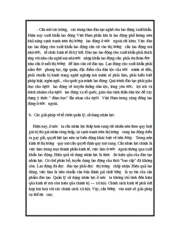 image for page Thực trạng và giải pháp để nâng cao hiệu quả của đào tạo và sử dụng nguồn nhân lực phục vụ cho sự nghiệp công nghiệp hóa và hiện đại hóa ở việt nam