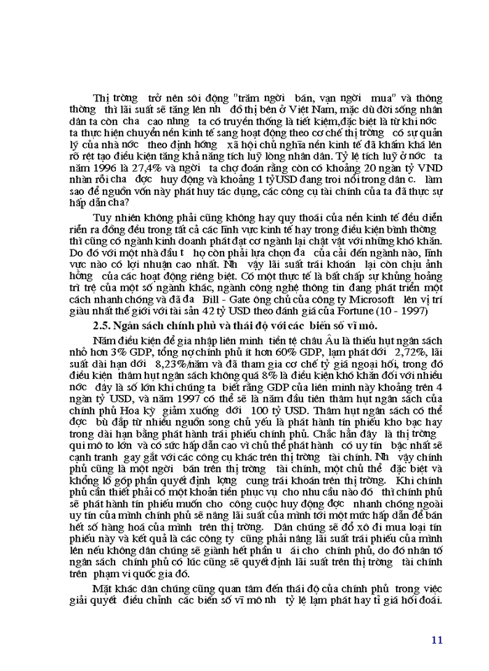 image for page Các nhân tố ảnh hưởng đến các công cụ  tài chính trong điều kiện thị trường