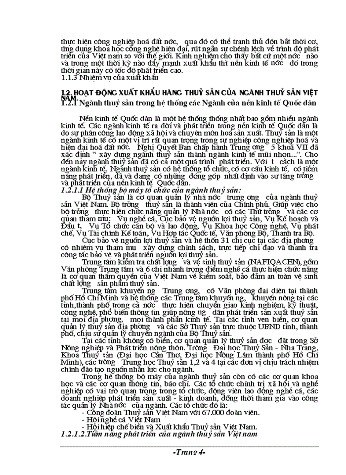 image for page Những vấn đề lý luận, thực tiễn về xuất khẩu mặt hàng thuỷ sản của  ngành thuỷ sản Việt nam vào  thị trường Mỹ.