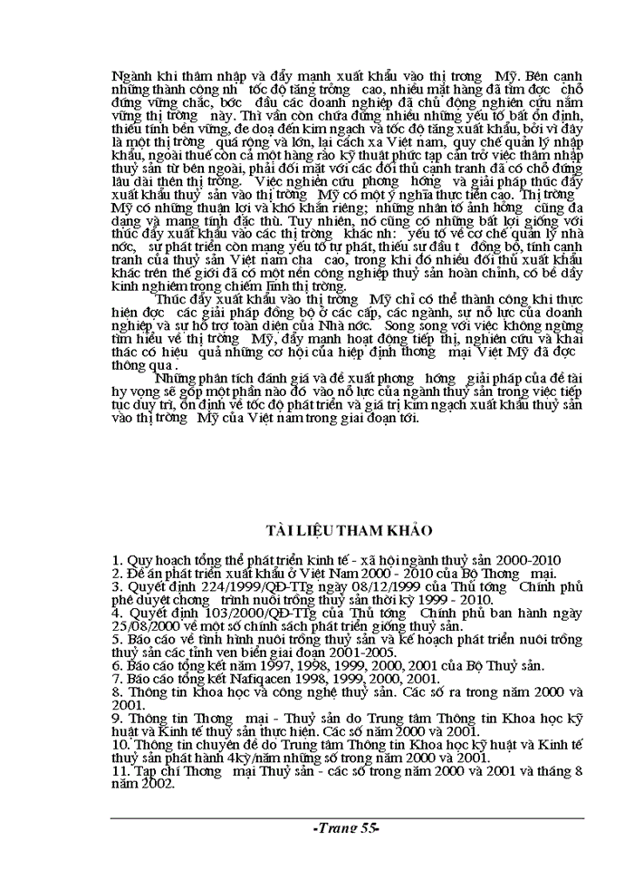 image for page Những vấn đề lý luận, thực tiễn về xuất khẩu mặt hàng thuỷ sản của  ngành thuỷ sản Việt nam vào  thị trường Mỹ.