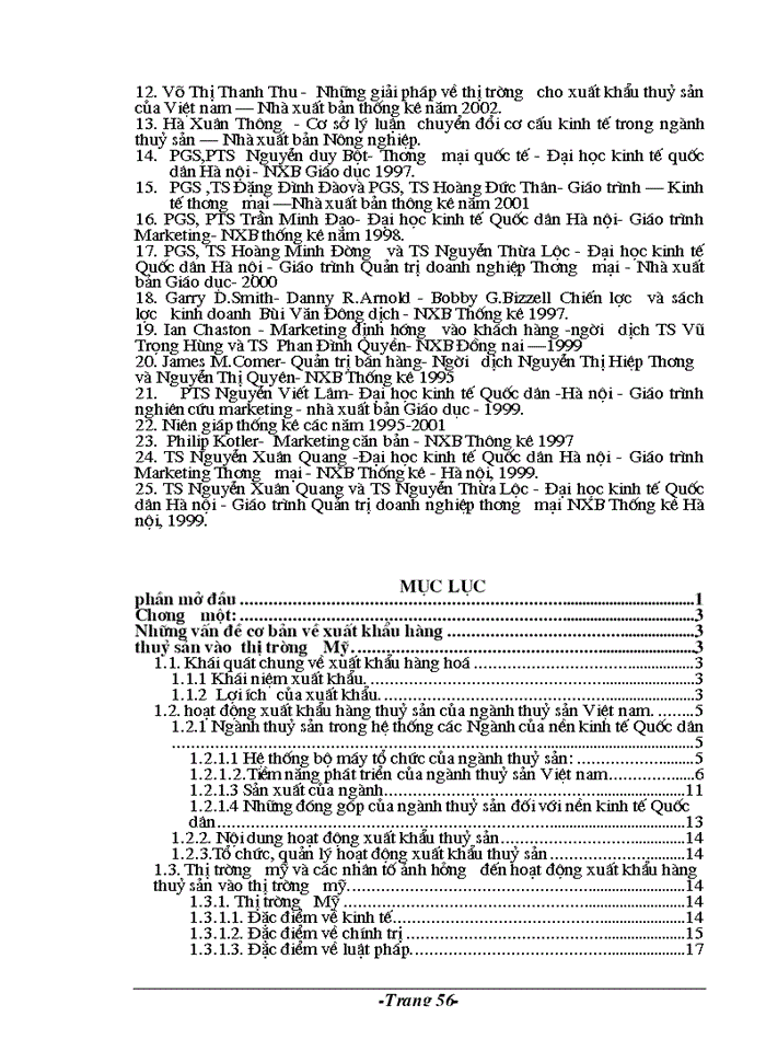 image for page Những vấn đề lý luận, thực tiễn về xuất khẩu mặt hàng thuỷ sản của  ngành thuỷ sản Việt nam vào  thị trường Mỹ.