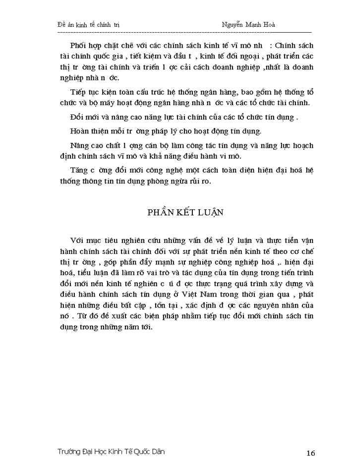 image for page Phân tích bản chất,chức năng hình thức và vai trò của tín dụng trong nền kinh tế định hướng xã hội chủ nghĩa ở nước ta