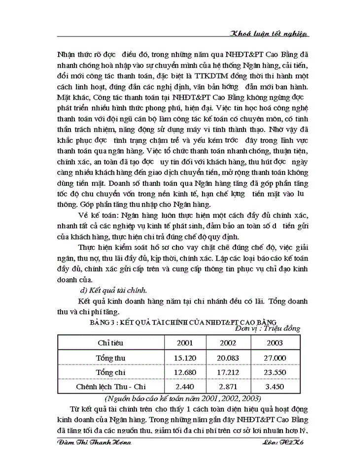 image for page Một số vấn đề về Thanh toán không dùng tiền mặt tại NHĐT&PT Cao Bằng - Thực trạng và giải pháp