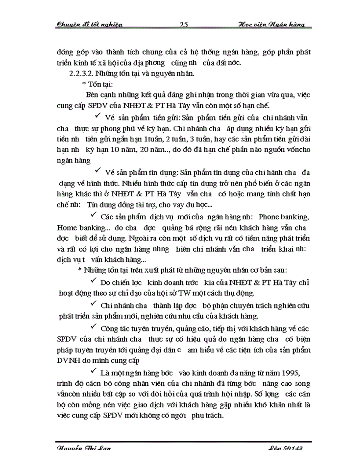 image for page Giải pháp phát triển sản phẩm dịch vụ tại NHĐT & PT Hà Tây