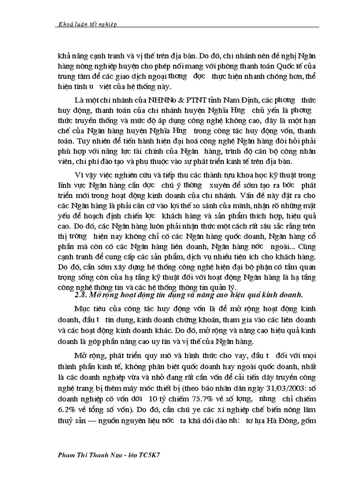 image for page Giải pháp tăng cường công tác huy động vốn tại chi nhánh NHNo &PTNT huyện Nghĩa Hưng – tỉnh Nam Định