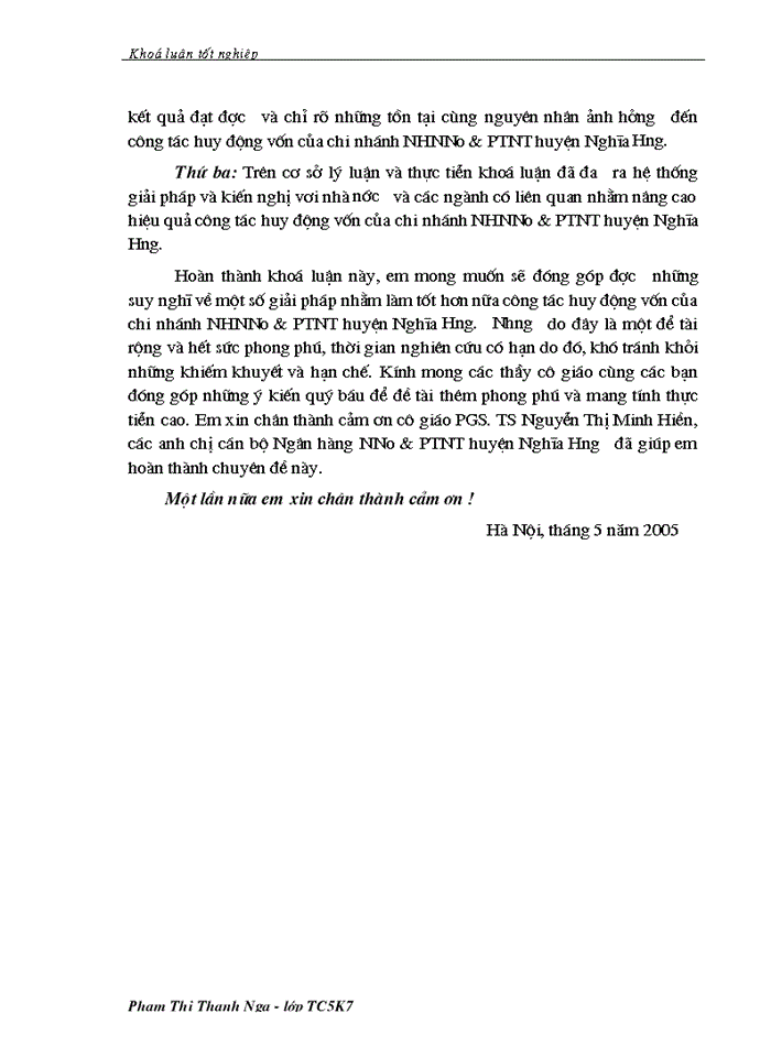 image for page Giải pháp tăng cường công tác huy động vốn tại chi nhánh NHNo &PTNT huyện Nghĩa Hưng – tỉnh Nam Định