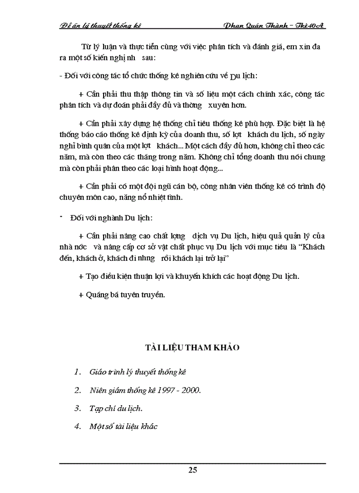image for page Dãy số thời gian trong việc phân tích và dự đoán thống kê về Du Lịch
