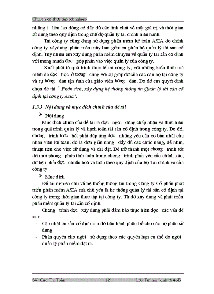 image for page Phân tích, thiết kế phần mềm quản lý Tài sản cố định tại công ty.