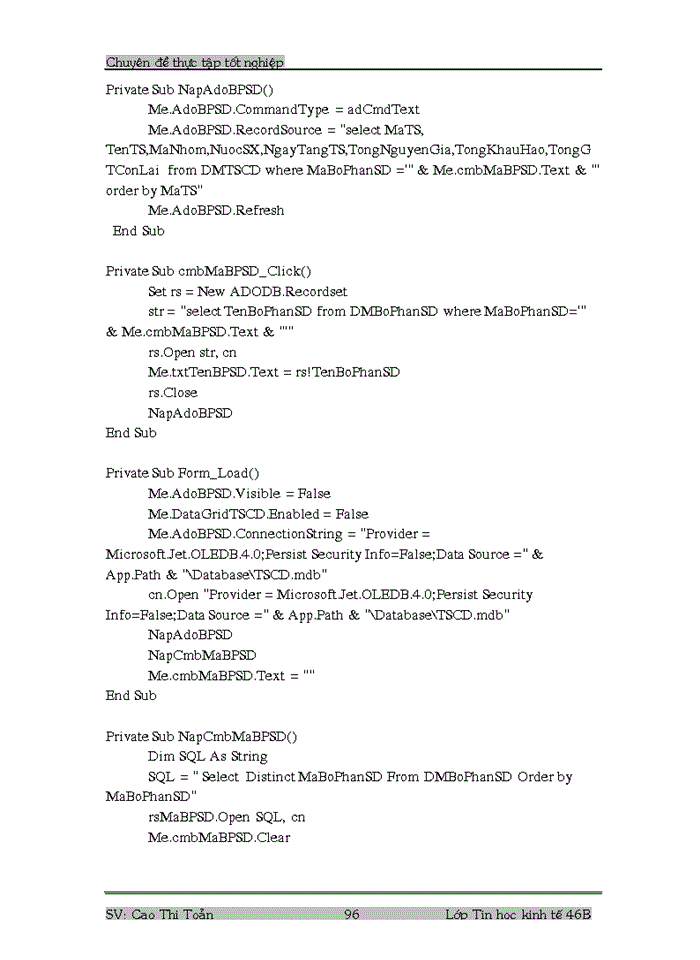 image for page Phân tích, thiết kế phần mềm quản lý Tài sản cố định tại công ty.
