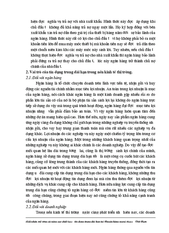 image for page Giải pháp nhằm nâng cao chất lượng tín dụng trung dài hạn tại Ngân hàng Ngoại thương Việt Nam