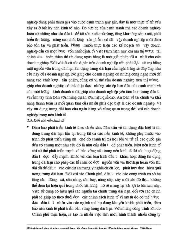 image for page Giải pháp nhằm nâng cao chất lượng tín dụng trung dài hạn tại Ngân hàng Ngoại thương Việt Nam