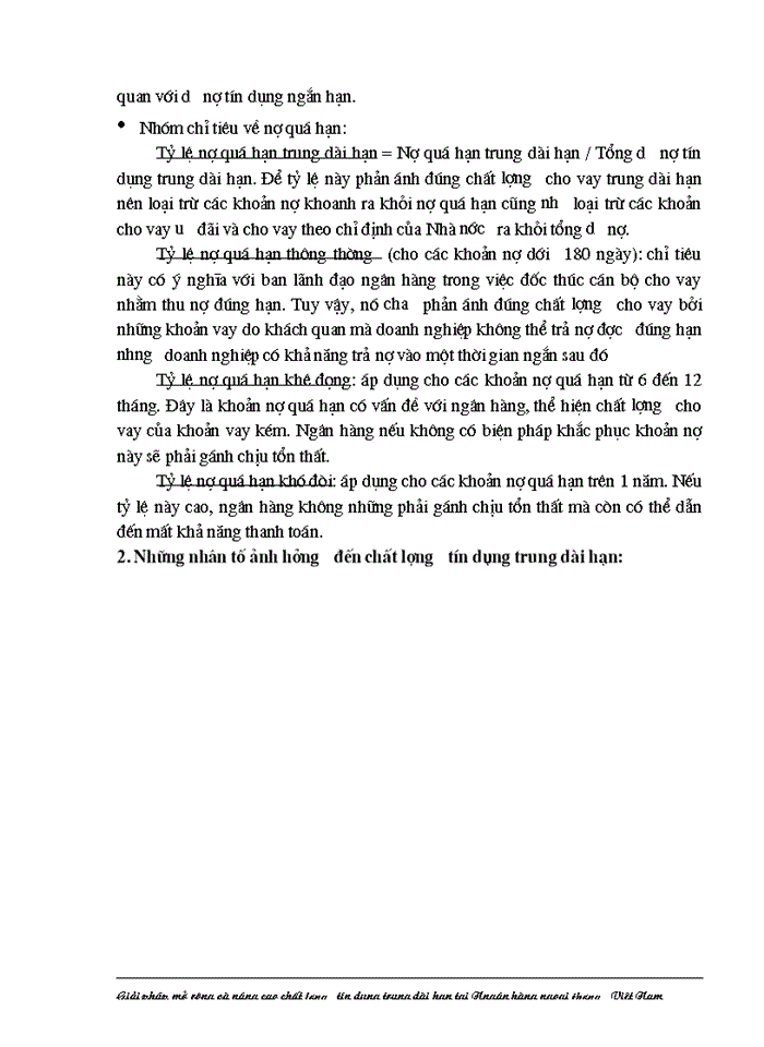 image for page Giải pháp nhằm nâng cao chất lượng tín dụng trung dài hạn tại Ngân hàng Ngoại thương Việt Nam
