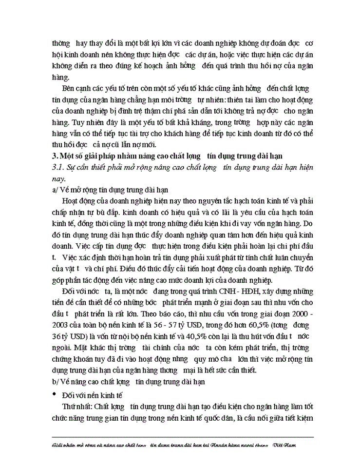 image for page Giải pháp nhằm nâng cao chất lượng tín dụng trung dài hạn tại Ngân hàng Ngoại thương Việt Nam
