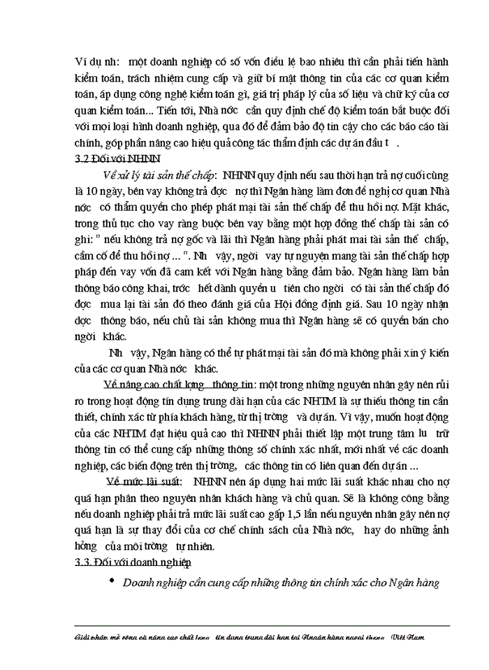image for page Giải pháp nhằm nâng cao chất lượng tín dụng trung dài hạn tại Ngân hàng Ngoại thương Việt Nam