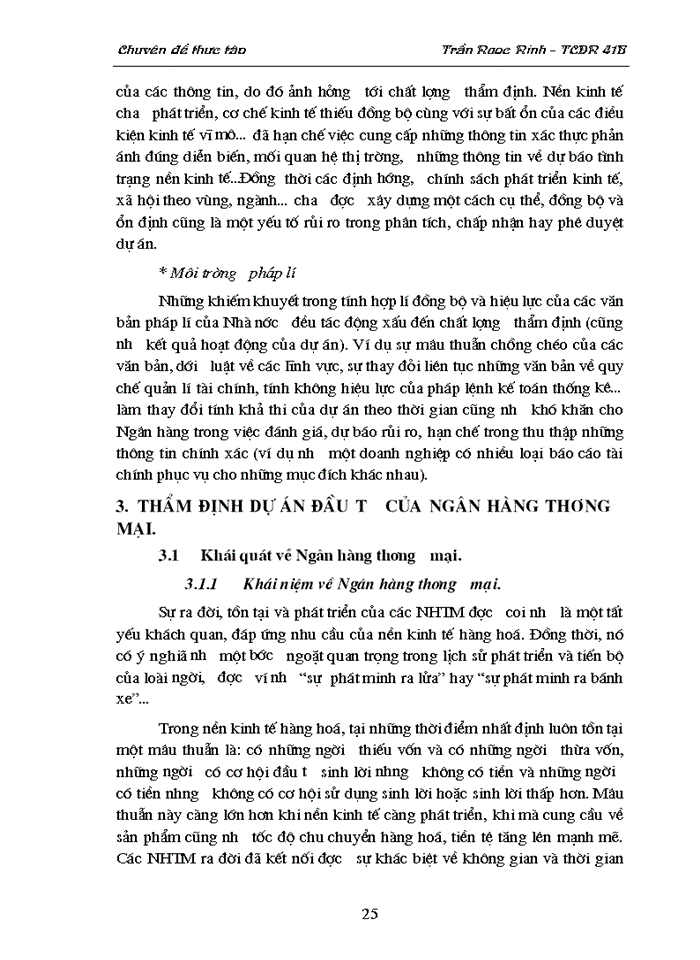 image for page Thẩm định dự án đầu tư của NHTM