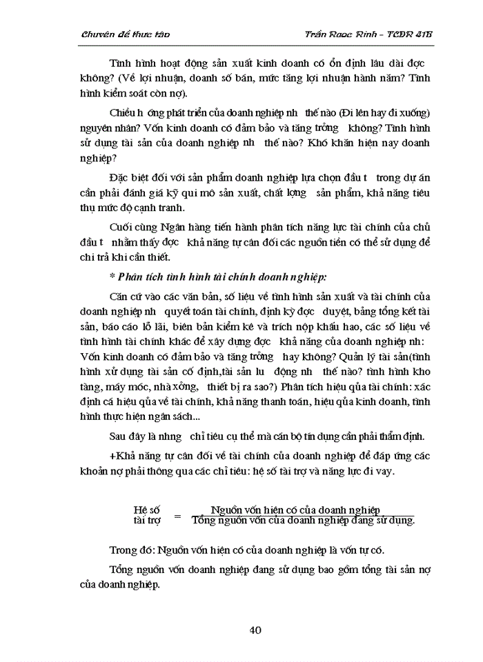 image for page Thẩm định dự án đầu tư của NHTM