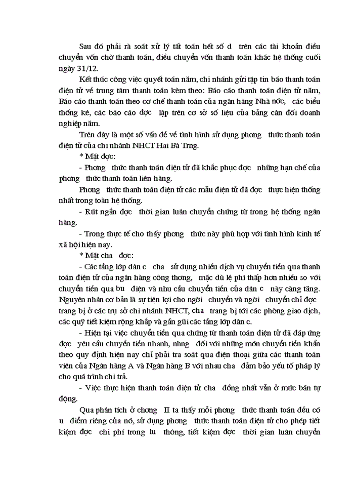 image for page Một số giải pháp nhằm nâng cao chất lượng công tác thanh toán điện tử tại NHCT Hai Bà Trưng