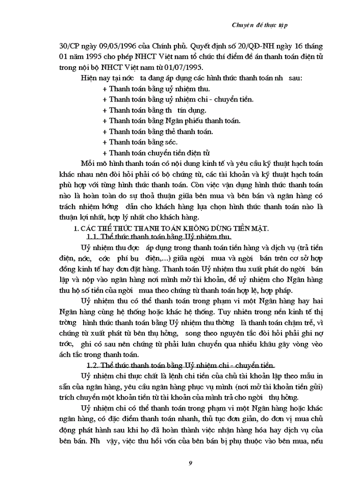 image for page Một số vấn đề nhằm hoàn thiện và phát triển tác thanh toán không dùng tiền mặt tại chi nhánh ngân hàng Công thương KVII- HBT - Hà Nội.