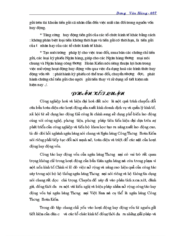 image for page Một số biện pháp tăng cường huy động vốn tại Ngân hàng Công thương Hoàn Kiếm
