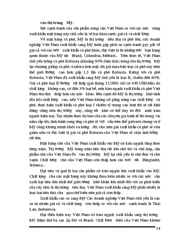 image for page Thực trạng và giải pháp nhằm đẩy mạnh xuất khẩu sản phẩm nông sản việt nam vào thị trường mỹ