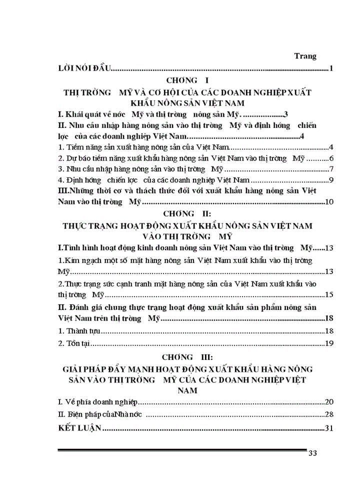 image for page Thực trạng và giải pháp nhằm đẩy mạnh xuất khẩu sản phẩm nông sản việt nam vào thị trường mỹ