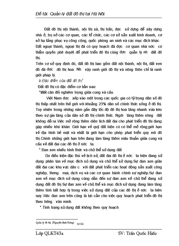 image for page Quản lý đất đô thị tại Hà Nội.